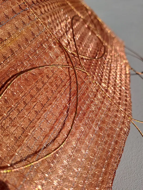 tissage en Coton, Cuivre, Laiton