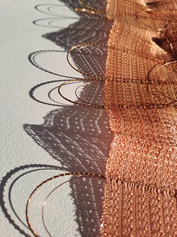 tissage en Coton, Cuivre, Laiton
